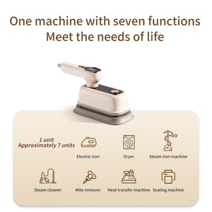 Dispositivo Doméstico Portátil de Doble Uso, Plano y Colgante, 180 °   Plancha de Vapor Portátil de 1200W con Mango Plegable, Plancha de Vapor Eléctrica para Ropa - Product Image 3