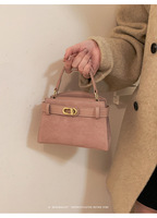 Sac à main carré polyvalent de style coréen avec deux sangles, fermeture éclair, portable, pour femme, de haute qualité et tendance
