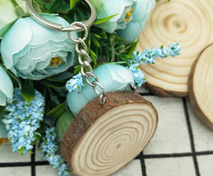 شعار قابل للطباعة سلسلة مفاتيح خشبية قلادة الإعلان هدية فارغة سلاسل المفاتيح الخشبية - Product Image 3