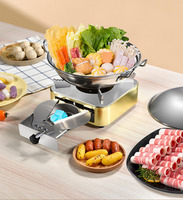 Réchaud portable léger pour le camping en plein air, réchaud instantané pour dortoir, réchaud à alcool en acier inoxydable