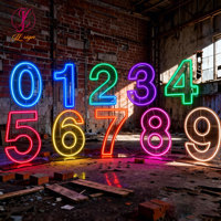 Lettres géantes autoportantes 3D en forme de cœur, enseigne lumineuse LED, lettres lumineuses pour décoration de mariage et de fête