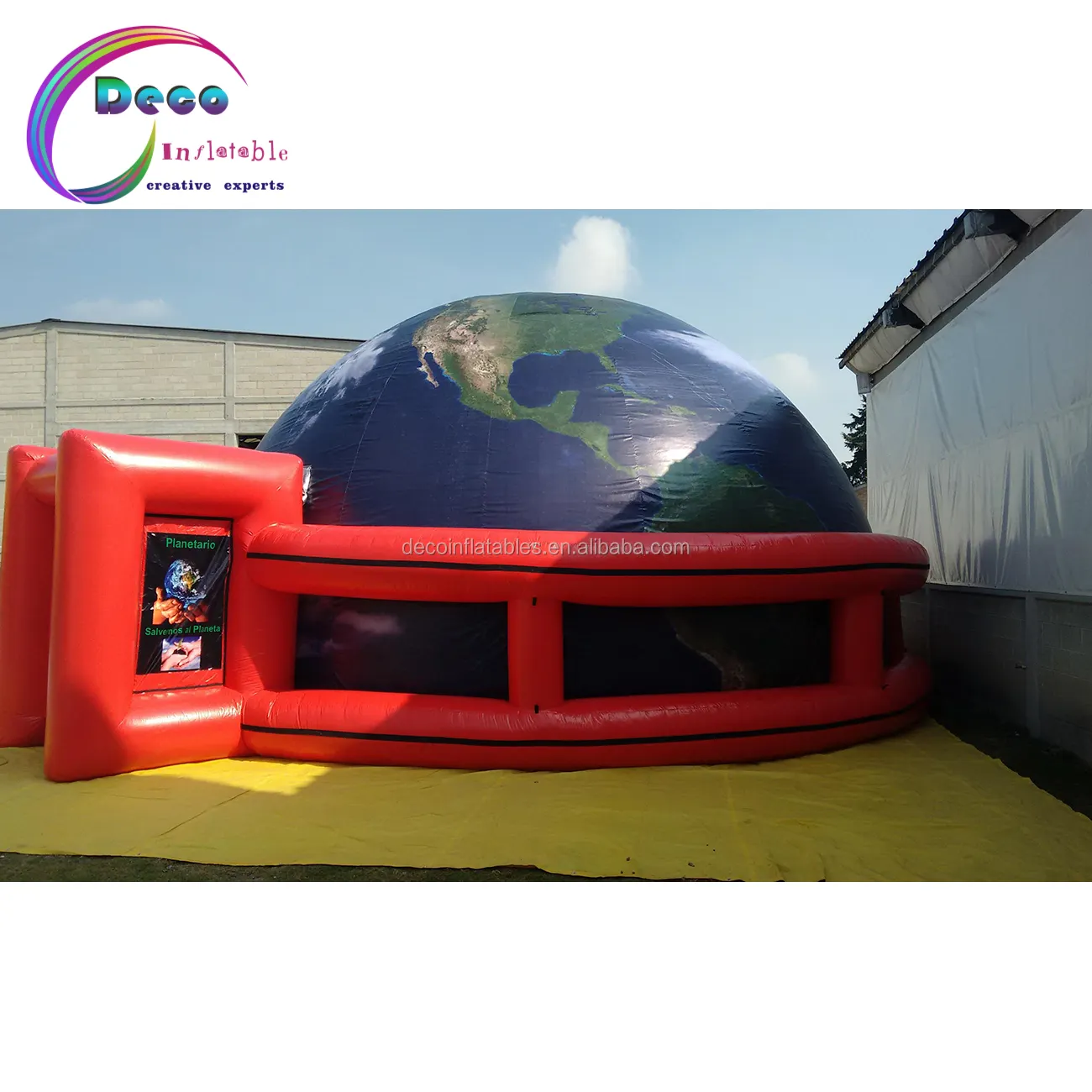 Tienda de cine portátil con cúpula inflable para planetario