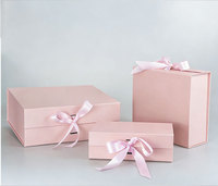 Boîte à parfum en papier pliable de luxe, nouvelle conception personnalisée, blanc, noir, rose, boîte à bijoux, boîte cadeau en papier magnétique pliable, en stock