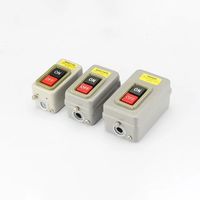 Interrupteur à bouton-poussoir de démarrage AC220V 380V Triphasé BS211B BS216B BS230B pour commande de moteur Démarrage/Arrêt ON-OFF 3.7KW
