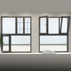 Mới nhất hiện Đại Duy nhất Hàng Đầu Treo nhôm nhiệt phá vỡ chống trộm Windows Swing Đôi Treo Cửa Sổ thép không gỉ màn hình lưới - Product Image 3