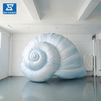 Coquille de conque gonflable, sculpture souple gonflable en forme de conque, idéale pour la décoration de plage et d'aquarium
