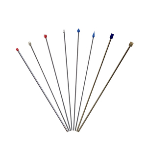Bâtonnets adhésifs réutilisables en acier inoxydable avec embout en gel de silicone pointu/rond/cylindrique pour un nettoyage de précision - Product Image 1