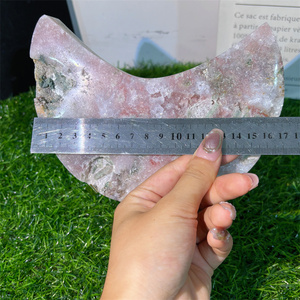 Pierre de guérison en cristal naturel découpant la lune rose d'améthyste pour le cadeau et la décoration - Product Image 5