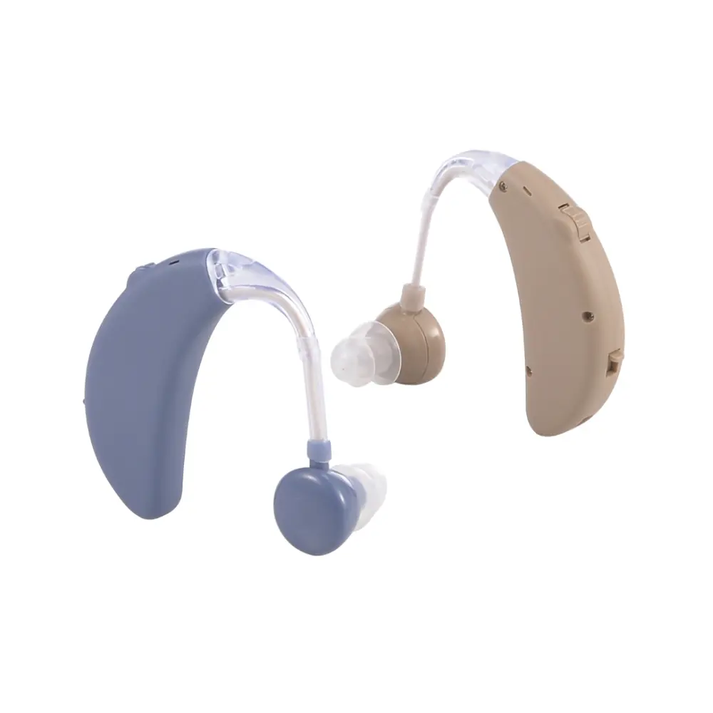 청력 장치 소음 제거 보청기 청각 장애인을위한 편안한 착용 보청기 충전식