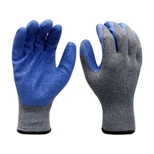 Guantes de Seguridad Recubiertos de Látex Arrugado con Forro de Poliéster CVC, Transpirables, Reutilizables, con Puño Elástico, Antideslizantes y Resistentes a la Abrasión - Product Image 5