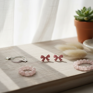 Vendita calda Trending Boho moda orecchini di cristallo Set in acciaio inox farfalla gioielli per le donne e le ragazze disponibili all'ingrosso - Product Image 3