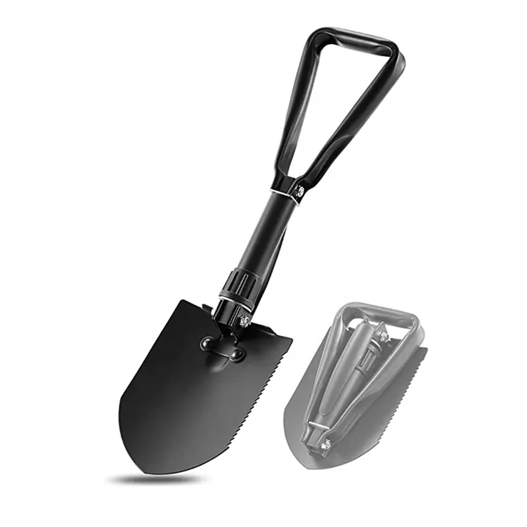 180 độ gấp Shovel-Thép carbon cao entrenching công cụ với lưu trữ Pouch cho cắm trại, đi bộ đường dài, Backpacking