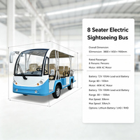 Bus de transport de passagers électrique efficace, à faible teneur en carbone, durable, 11 places, autonomie de 80-100 km, pour service de navette en parc industriel ou hôtel