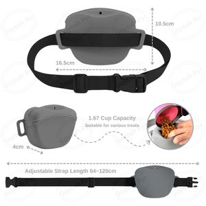 Lot de 6 kits de dressage pour chiens Pochette de friandises en silicone pour chiots Clicker Training <span class=keywords><strong>Dog</strong></span> Merde Bag Tennis Ball avec support - Product Image 3