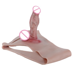 ORALSX Silicone Pants with 15cm Penis Extender Harness Backside Hollowed-out Design Penis Pants Sex Toys for Couples - Product Image 3
