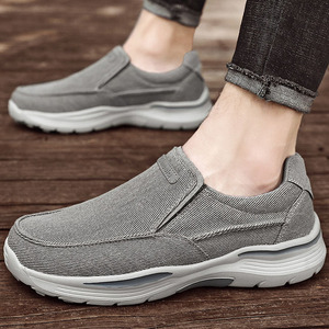 Chaussures tendance en toile à semelle épaisse pour hommes, nouveau style 2026, baskets basses en toile, chaussures décontractées, chaussures monobloc pour hommes - Product Image 5