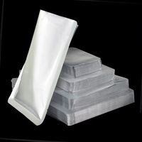 Sac d'emballage de papier d'aluminium sous vide imprimé personnalisé pochette en aluminium sacs aluminisés de l'espace thermoscellés à trois côtés argentés pour les aliments
