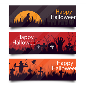 Hot <b>Sale</b> DIY Custom All Saints Day Celebration Party Advertising Flag Banner 100% Polyester Four-Corners Punched - Product Image 1
