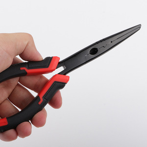 Teflon Needle Nose Pliers 100 Mm Chrome Vanadium Steel Industrial Grade Pointed Beak Smooth Jaw 1/4 In Width - Product Image 1