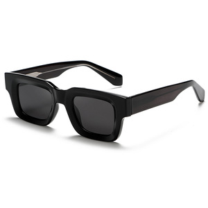 Gafas de Sol Retro Nuevas, Montura Completa Negra, Lentes TAC, 100% Protección UV, Unisex, Verano 2024, Protección Solar, Viajes, Conducción - Product Image 1