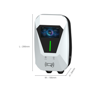 Chargeur de véhicule électrique AC 22 kW, chargeur de voiture électrique Type 1 / Type 2 / GB/T / NACS, bornes de recharge murales pour véhicules électriques