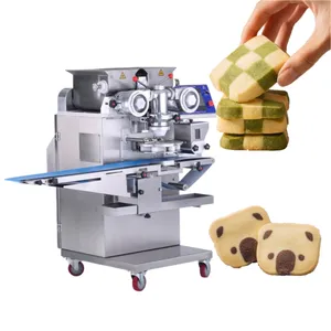 Galletas con chispas de chocolate Máquina automática de galletas Molinete Galletas Máquina de incrustación y formación para la fábrica