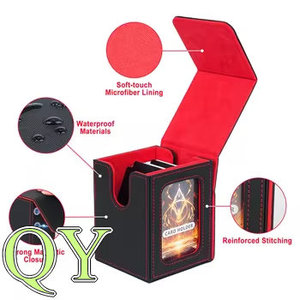YY Caja De Cuero PU Para Cartas Con Ventana Y Dos Separadores Para Juegos De Mesa Y Colección - Product Image 4