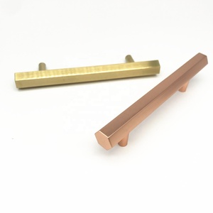 Kolu ve topuzu MLP34 T Bar mobilya donanım gül altın ve siyah altıgen çekme kolu - Product Image 4