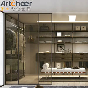 Meubles de chambre à coucher Foshan pour chambre king-size, design italien, avec portes coulissantes, pour villa et appartement - Product Image 3