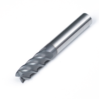 Fraise à queue plate en carbure à 4 cannelures sur mesure, outils CNC 4 mm HRC 60, support ODM/OEM, usinage de matériaux, usine directe, revêtement AlCrN 45