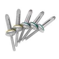 Rivets aveugles en aluminium à trois plis avec rondelle en caoutchouc Rivet à trois poignées résistant à l'eau