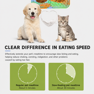 Ciotola Lick Mat in Silicone per Cani e Gatti, Anti-Vomito, con Ventose, per Alimentazione Lenta, Facile da Pulire, Calmante, Forma Arrotondata, per Cani di Piccola e Grande Taglia - Product Image 3