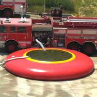 Réservoirs d'eau pliables en PVC en forme d'oignon, durables et réutilisables, grande capacité 50m³ (5000L), pour la lutte contre les incendies et le stockage d'eau de pluie, empilables