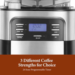 Máy pha cà phê nhỏ giọt với máy xay tích hợp máy xay tự động ủ nóng tấm Máy pha cà phê với máy xay - Product Image 5