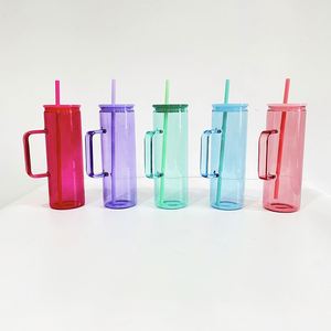 Mug en verre transparent de 20 oz avec poignée, personnalisable avec logo, pour sublimation et films UV DTF - Product Image 2