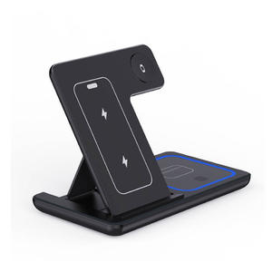 <span class=keywords><strong>Cargador</strong></span> Inalámbrico Plegable 3 en 1 con Logotipo Personalizable, Carga Rápida QC3.0 de 15W <span class=keywords><strong>para</strong></span> 16 Pro Max, <span class=keywords><strong>para</strong></span> Reloj y Auriculares - Product Image 1