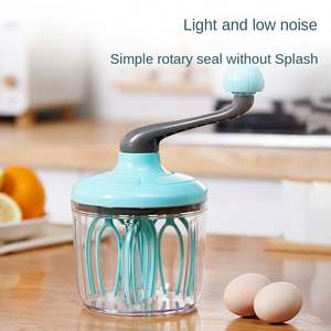 Batidora de Huevos Semiautomática Manual, Batidora de Crema, Batidora de Huevos con Manivela, Herramienta para Repostería - Product Image 3