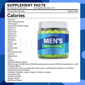 Chtnature bổ sung Omega CoQ10 chế phẩm sinh học đa vitamin cho người lớn người đàn ông Vitamin tổng hợp Gummies - Product Image 3