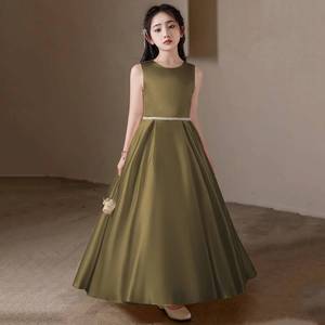 Robe longue de style princesse pour fille de 10 à 14 ans, petite hôtesse, performance, concours de beauté - Product Image 1