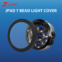 Cache-phare de moto JPAD J5A/J7A, abat-jour de lampe auxiliaire 5/7 LED, PMMA noir/gris de haute qualité pour rénovation/amélioration