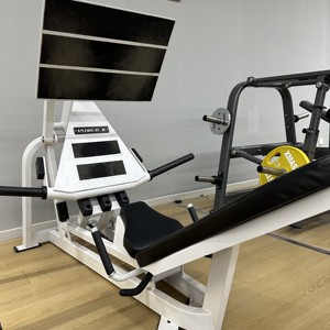 <span class=keywords><strong>Cybex</strong></span> Équipement de musculation professionnel : Machine de presse à jambes couchées, grande taille, réglable, robuste, en acier, sécurisée - Product Image 1