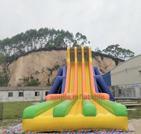 Toboggan aquatique gonflable en PVC pour extérieur, très demandé, avec piscine, souffleur de qualité commerciale inclus, livraison porte-à-porte, en stock
