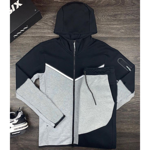 Ensemble de sport décontracté pour homme, sweat à capuche zippé, impression personnalisée OEM, survêtement pour homme - Product Image 3