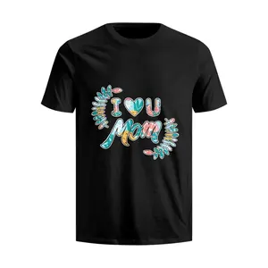 엄마 프린트 코튼 티셔츠 드롭 배송 제품 2023 해피 어머니의 날 편안한 슬림 핏 스포츠 반소매 티