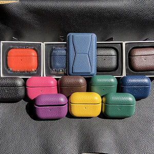 Étui en cuir PU de mode pour <span class=keywords><strong>Airpods</strong></span> <span class=keywords><strong>Pro</strong></span> couverture de Style de concepteur de luxe pour Airpod2 Gen3 étui pour écouteurs de marque logo personnalisé populaire - Product Image 1