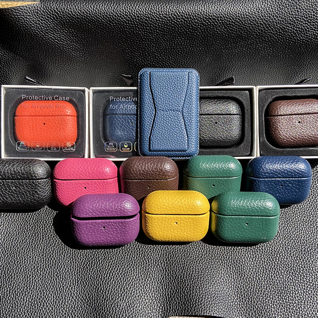 Fashion PU Leather case for Airpods Pro Luxury Designer Style Cover for Airpod2 Gen3 Brand Earphone case Custom logo Popular