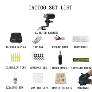 Kit de Máquina de Tatuar Rotativa, Pistola para Sombrear y Delinear con Agujas y Puntas, Set de Equipo para Artistas del Tatuaje Principiantes - Product Image 2