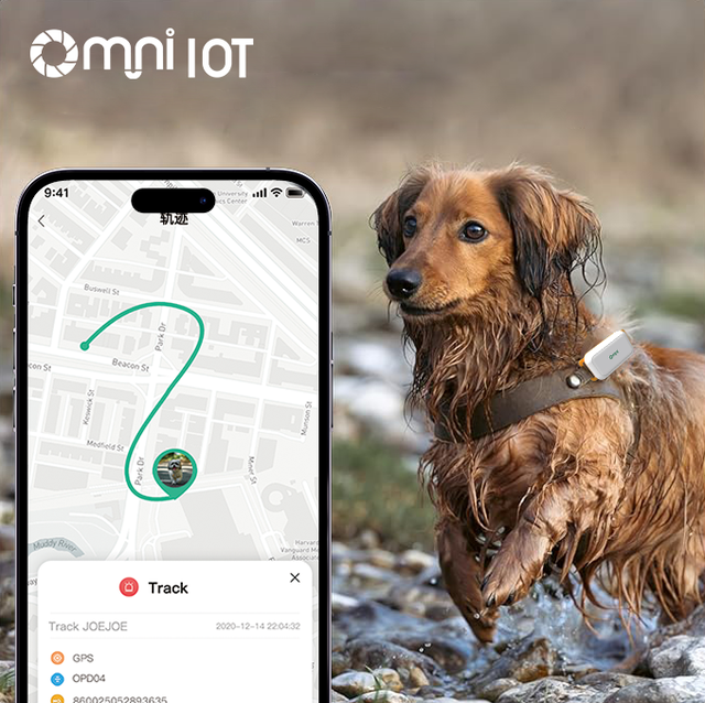 Omni Mini Anti-lost Waterproof Ble Locator Tracer Pet Smart GPS Tracker for Pet Dog Cat Kids Collar