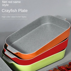 Phục vụ biểu tượng tùy chỉnh <span class=keywords><strong>melamine</strong></span> món ăn nhựa tấm ăn tối <span class=keywords><strong>melamine</strong></span> phục vụ tấm với xử lý phục vụ khay - Product Image 4