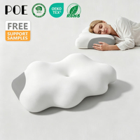 Bantal Busa Memori untuk Tidur Menyamping, Telentang, dan Tengkurap, Nyaman, Dapat Disesuaikan, Kontur Servikal, Penyangga Tidur Profesional